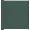 vidaXL Balkong Skjerm M&oslash;rkegr&oslash;nn 110 x 600 cm Oxford Stoff