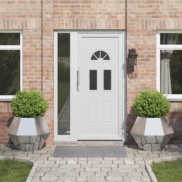 vidaXL Plantekassed 2 pcs s&oslash;lv 75 x 75 x 60 cm Rustfritt St&aring;l