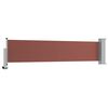 vidaXL Uttrekkbar sidemarkise 60x300 cm brun