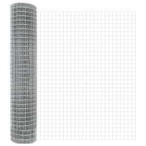 vidaXL Euro gjerde 1,5 x 10 m PVC-belagt jern