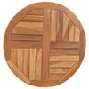 vidaXL Bordplate heltre teak 2,5 cm 70 cm