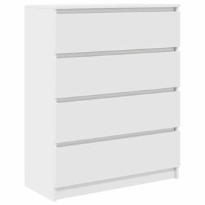 vidaXL Skjenk hvit 80x35x99 cm konstruert tre