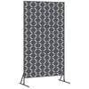 vidaXL Personvernsvegg 100 x 50 x 180 cm St&aring;l Antrasitt