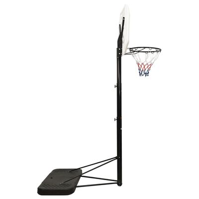 vidaXL Basketballstativ hvit 258-363 cm polyeten