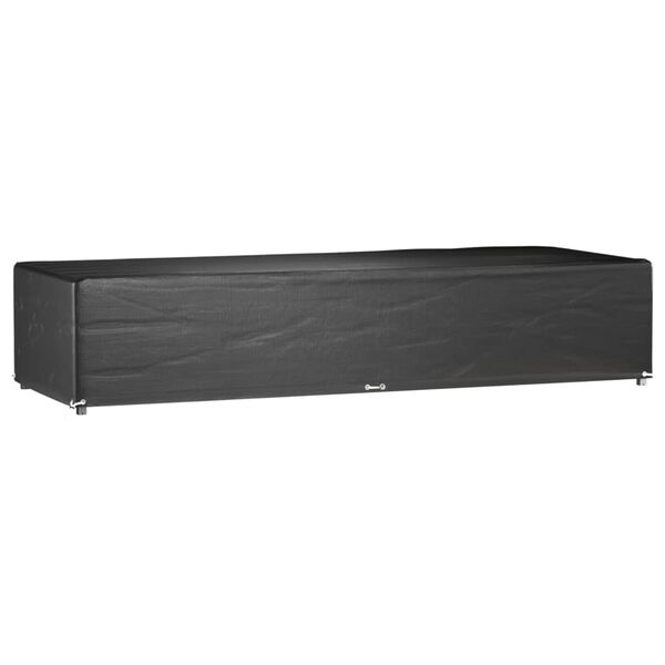 vidaXL Solsengtrekk 2 stk 12 maljer 205x75x40 cm polyetylen
