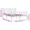 vidaXL Sengeramme uten madrass 160x200 cm heltre furu