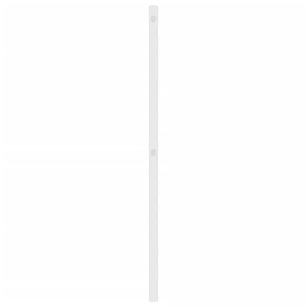 vidaXL Utskiftbar sengegavl i metall hvit 160 cm