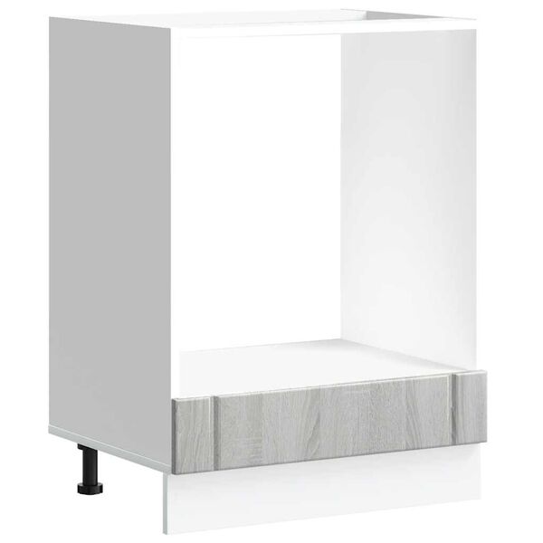 vidaXL Ovnskap Lucca gr&aring; sonoma eik konstruert tre