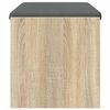 vidaXL Gangbenk med pute Sonoma eik 83 x 38 x 40 cm