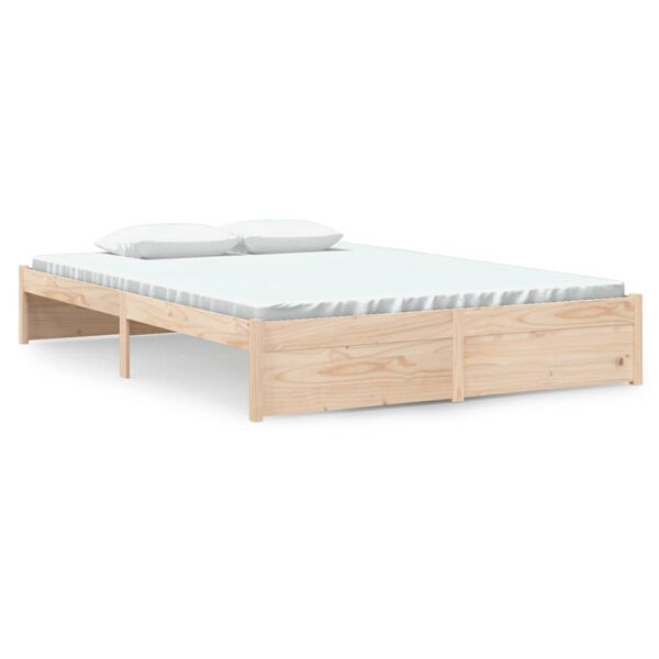 vidaXL Sengeramme heltre 140x190 cm