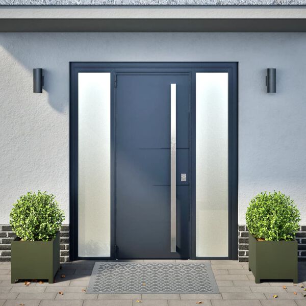 vidaXL Plantekasser 2 stk olivengrønn 40x40x40 cm stål