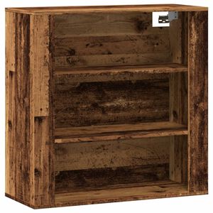 vidaXL Veggskap gammelt tre 80x33x80 cm konstruert tre