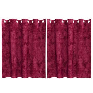 vidaXL Fl&oslash;yel Gardiner 2 stk. Vinr&oslash;d 140 x 140 cm Fl&oslash;yel