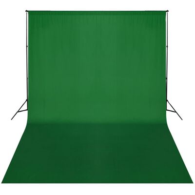 vidaXL Bakgrunnssystem 300 x 300 cm grønn