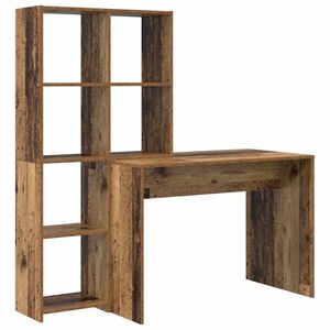 vidaXL Skrivebord Gamle tre 138,5 x 55 x 143 cm Konstruert tre
