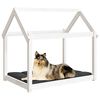 vidaXL Hundeseng hvit 101x70x90 cm heltre furu