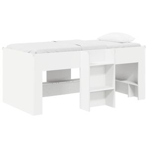 vidaXL Barnas H&oslash;ye Sengramme 2 pcs Hvit 163 x 101,1 x 68,5 cm