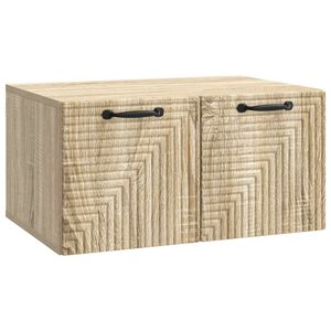 vidaXL Vegghengt TV skap Sonoma eik 59,5 x 41 x 30 cm Konstruert tre