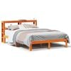 vidaXL Sengeramme uten madrass brun 135x190 cm heltre furu
