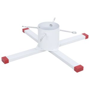 vidaXL Fot for juletre hvit 61x61x15,5 cm