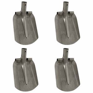 vidaXL Spadehode 4 stk. s&oslash;lv 33 x 21 cm Pulverlakkert st&aring;l