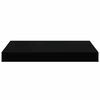 vidaXL Flytende vegghyller 4 stk svart 40x23x3,8 cm MDF