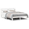 vidaXL Sengeramme med hodegavl hvit 140x200 cm heltre furu
