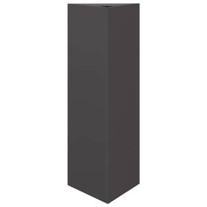 vidaXL Plantekasse svart trekantet 30x26x75 cm st&aring;l