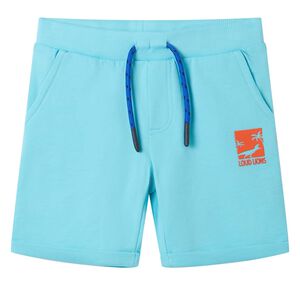 Barneshorts med snor aqua 128