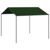 vidaXL Paviljong 4 x 4 x 2,6 m Gr&aring;brun Polyester og st&aring;l
