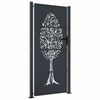 vidaXL Hageport antrasitt 100x175 cm st&aring;ltredesign