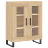 vidaXL Highboard sonoma eik 69,5x34x180 cm konstruert tre