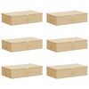 vidaXL Lagringsboks 6 pcs Krem 70 x 40 x 18 cm Ikke-vevd stoff