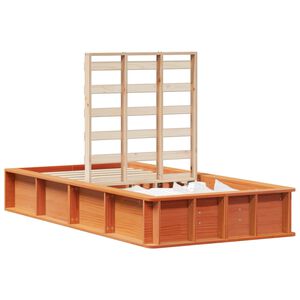 vidaXL Sengestamme Vokset Brun 80 x 200 cm Massiv furu