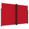 vidaXL Uttrekkbar sidemarkise 220x1200 cm r&oslash;d