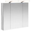 vidaXL Baderomsspeilskap Gr&aring; Sonoma 80 x 14.5 x 70 cm Konstruert tre