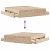 vidaXL Sengeramme uten madrass med skuffer 180x200 cm heltre furu