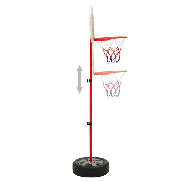 vidaXL Basketballsett for barn justerbart 120 cm