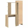 vidaXL Skrivebord 2 pcs Sonoma eik
