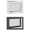 vidaXL Tilt & Turn Kjeller Vindu RISOR 80 x 60 cm PVC og glass