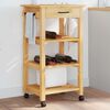 vidaXL Kj&oslash;kkenvogn MONZA 48x40x88,5 cm heltre furu