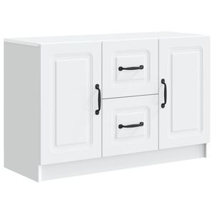 vidaXL Serviesskap Hvit 89 x 34,5 x 57 cm Konstruert tre