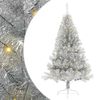 vidaXL Kunstig Forh&aring;ndsopplyst Juletre med 150 LED s&oslash;lv 120 cm PET