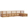 vidaXL Utend&oslash;rs sofa-sett 5 pcs Naturlig Solid akasietre