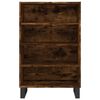 vidaXL Highboard røkt eik 57x35x90 cm konstruert tre