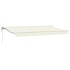 vidaXL Markiseramme Krem 400 x 200 cm Polyester med PU-belegg