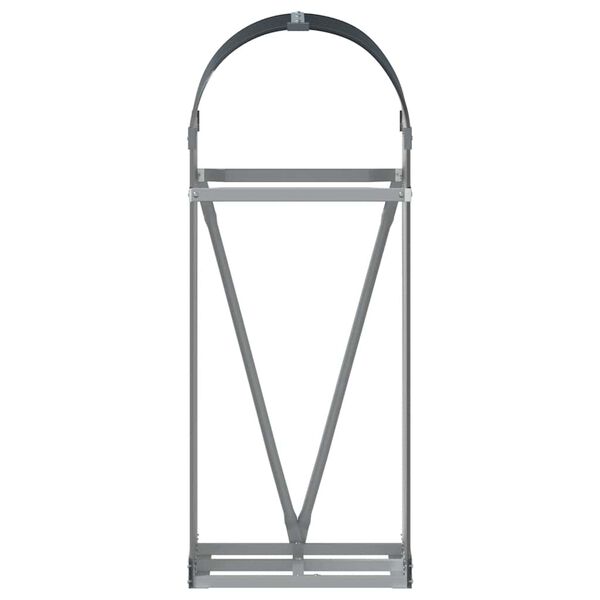 vidaXL Vedholder antrasitt 40x45x100 cm galvanisert stål