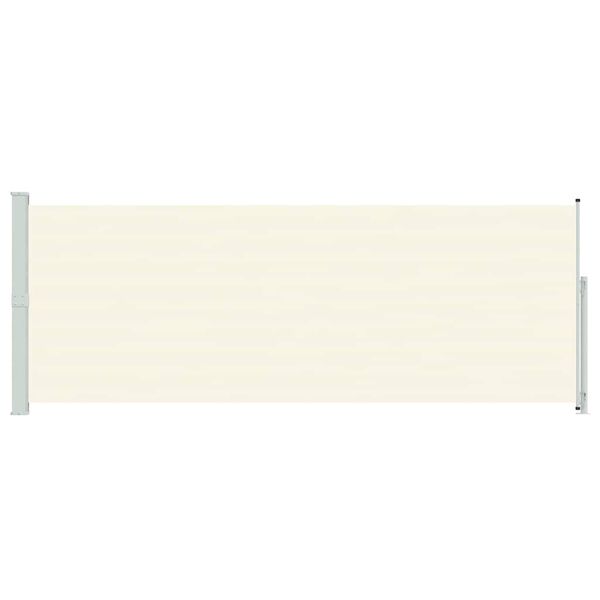 vidaXL Uttrekkbar sidemarkise 180x500 cm kremhvit