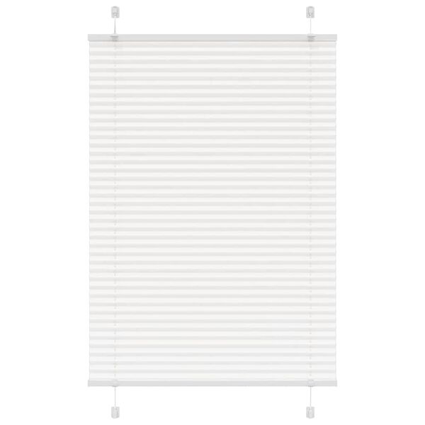 vidaXL pliss&eacute;gardin Hvit 95x100 cm Stoff Bredde 94,4 cm Polyester