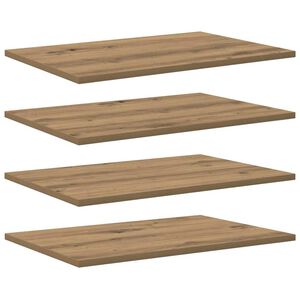 vidaXL Bokhyllebrett 3 niv&aring;er 4 stk. 60 x 40 x 1,5 cm Konstruert tre